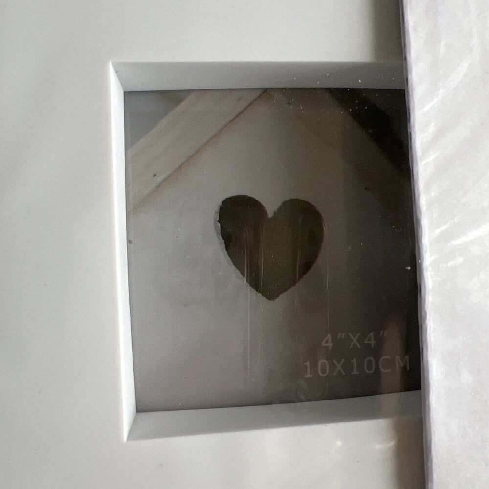 Multi Photo Picture White Frame House Decorative w/Glass 4-Inserts - Picture 6 of 9